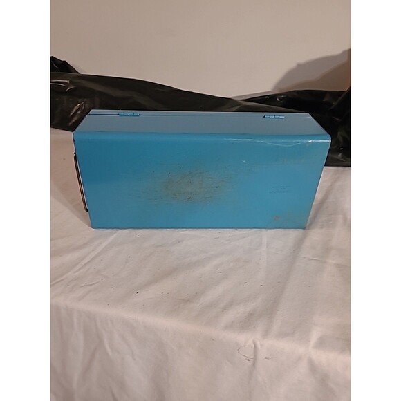 Vintage New York Life Metal Durham Policy Box w/ Combination Lock, Handle, 11.5" - Picture 6 of 9